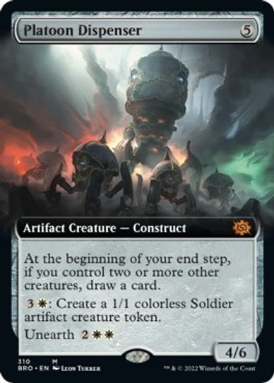 Platoon Dispenser (Extended Art) (310) [The Brothers War]