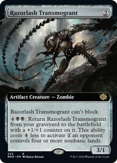 Razorlash Transmogrant (Extended Art) (333) [The Brothers War]