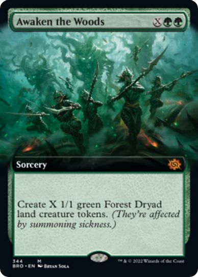 Awaken the Woods (Extended Art) (344) [The Brothers War]