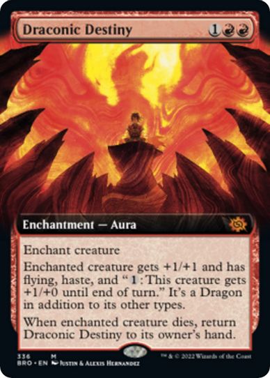 Draconic Destiny (Extended Art) (336) [The Brothers War]