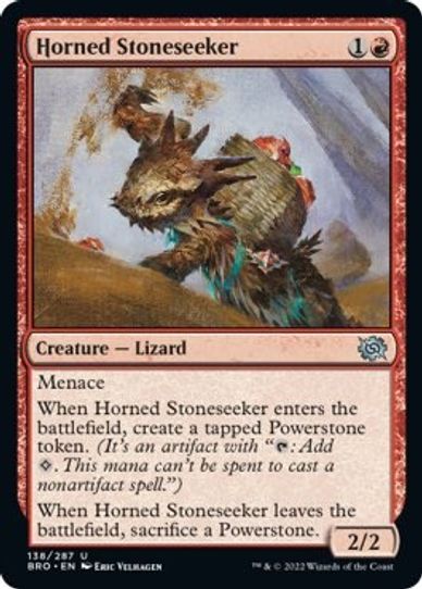 Horned Stoneseeker (138) [The Brothers War]