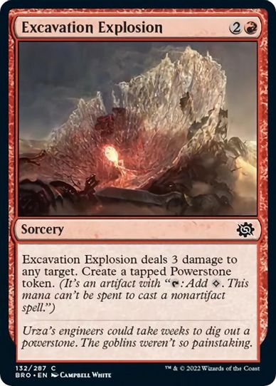 Excavation Explosion (132) [The Brothers War]