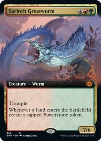 Sarinth Greatwurm (Extended Art) (358) [The Brothers War]