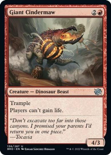 Giant Cindermaw (136) [The Brothers War]