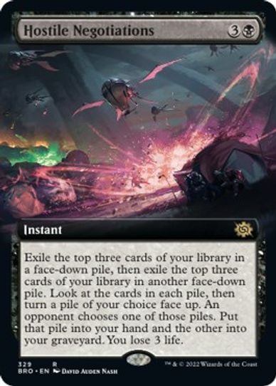 Hostile Negotiations (Extended Art) (329) [The Brothers War]