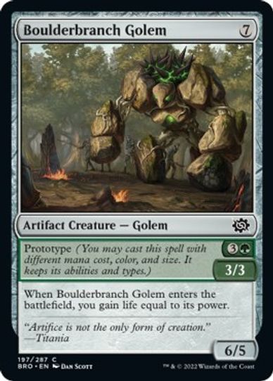 Boulderbranch Golem (197) [The Brothers War]