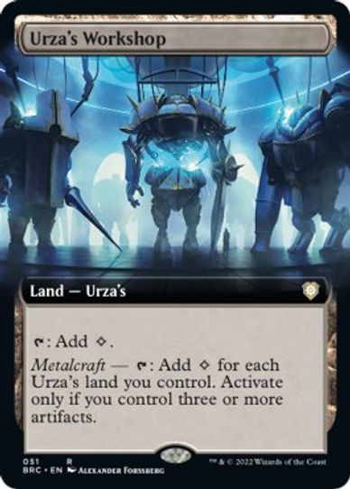Urza's Workshop (Extended Art) (51) [Commander The Brothers War]
