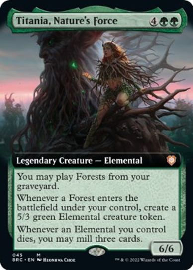 Titania, Nature's Force (Extended Art) (45) [Commander The Brothers War]