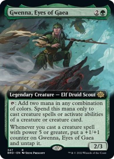 Gwenna, Eyes of Gaea (Extended Art) (347) [The Brothers War]
