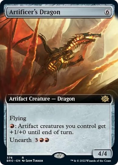 Artificer's Dragon (Extended Art) (376) [The Brothers War]