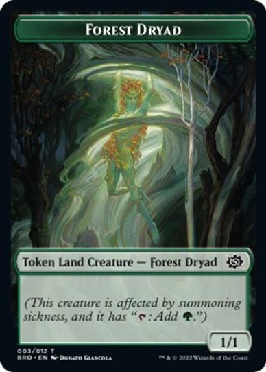 Forest Dryad Token (3) [The Brothers War]
