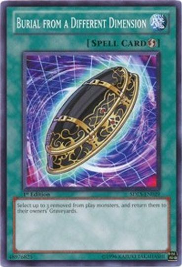 Burial from a Different Dimension (SDLS-EN029) [Structure Deck: Lost Sanctuary]