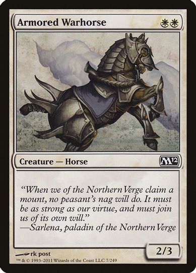 Armored Warhorse (7) [Magic 2012 (M12)]