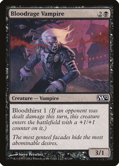 Bloodrage Vampire (83) [Magic 2012 (M12)]