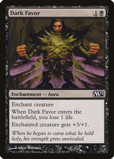 Dark Favor (89) [Magic 2012 (M12)]