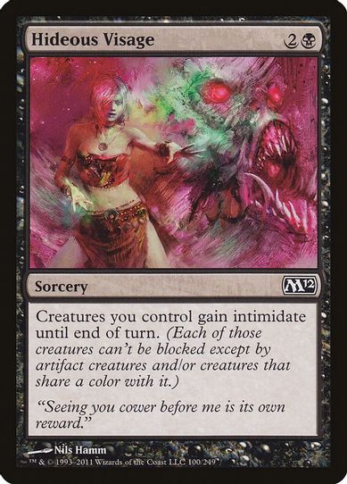 Hideous Visage (100) [Magic 2012 (M12)]