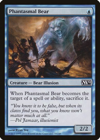 Phantasmal Bear (70) [Magic 2012 (M12)]