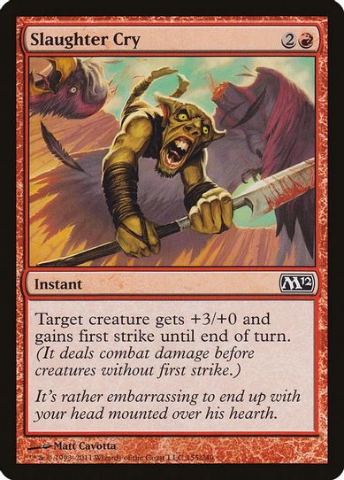 Slaughter Cry (155) [Magic 2012 (M12)]