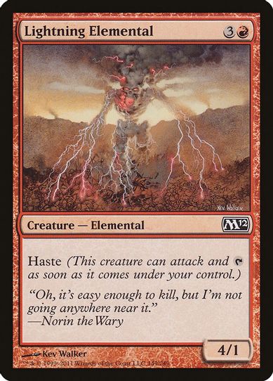 Lightning Elemental (149) [Magic 2012 (M12)]