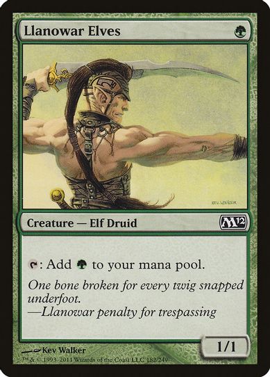 Llanowar Elves (182) [Magic 2012 (M12)]