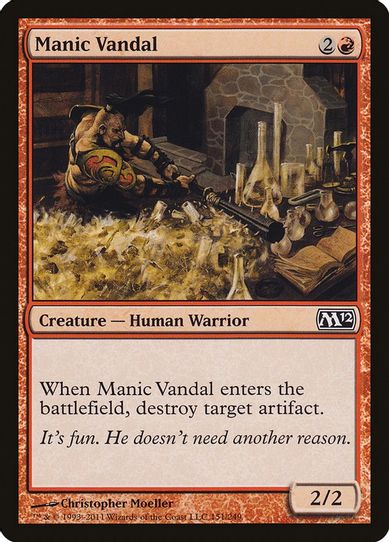 Manic Vandal (151) [Magic 2012 (M12)]
