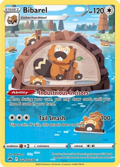 Bibarel (GG25/GG70) [Crown Zenith: Galarian Gallery]