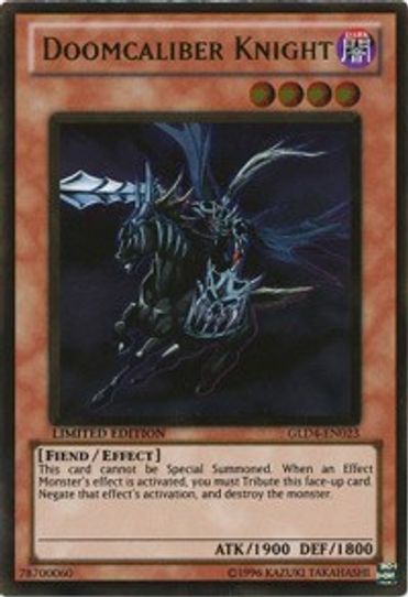 Doomcaliber Knight (GLD4-EN023) [Gold Series 4: Pyramids Edition]