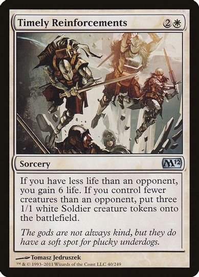 Timely Reinforcements (40) [Magic 2012 (M12)]