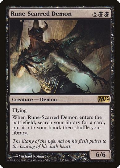 Rune-Scarred Demon (106) [Magic 2012 (M12)]