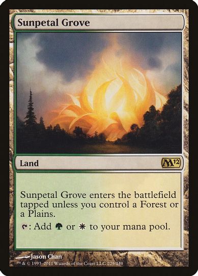 Sunpetal Grove (229) [Magic 2012 (M12)]