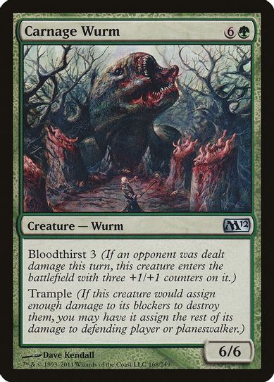 Carnage Wurm (168) [Magic 2012 (M12)]