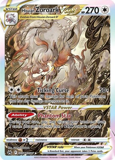 Hisuian Zoroark VSTAR (GG56/GG70) [Crown Zenith: Galarian Gallery]