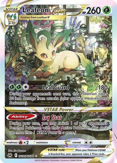 Leafeon VSTAR (GG35/GG70) [Crown Zenith: Galarian Gallery]
