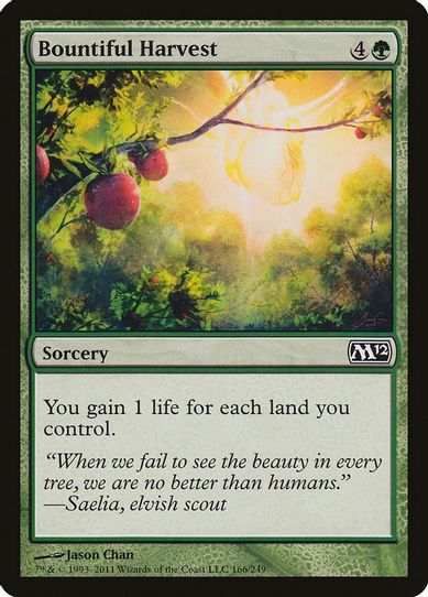 Bountiful Harvest (166) [Magic 2012 (M12)]