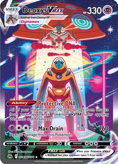 Deoxys VMAX (GG45/GG70) [Crown Zenith: Galarian Gallery]