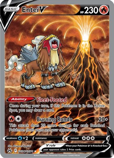 Entei V (GG36/GG70) [Crown Zenith: Galarian Gallery]