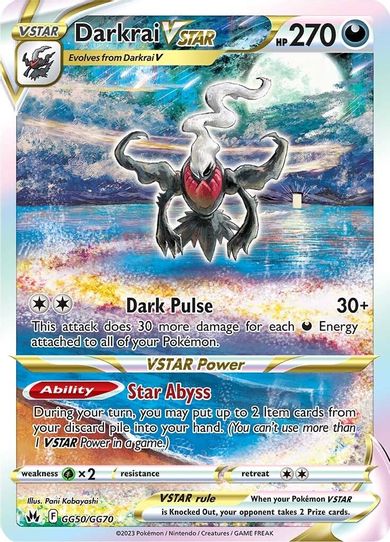 Darkrai VSTAR (GG50/GG70) [Crown Zenith: Galarian Gallery]