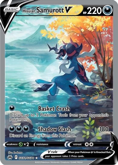 Hisuian Samurott V (GG51/GG70) [Crown Zenith: Galarian Gallery]