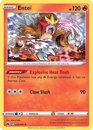 Entei (021/159) [Crown Zenith]