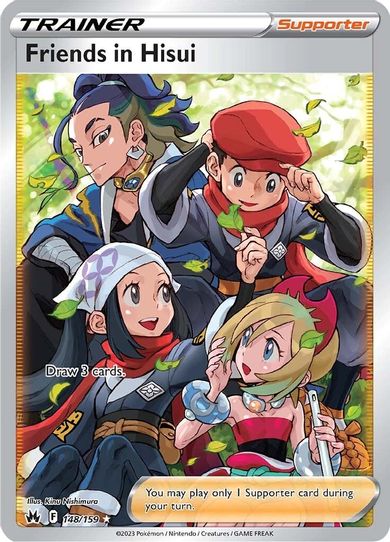 Friends in Hisui (Full Art) (148/159) [Crown Zenith]
