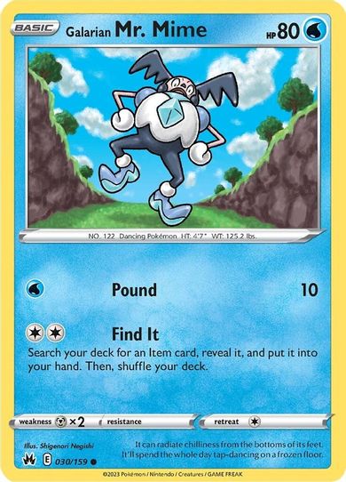 Galarian Mr. Mime (030/159) [Crown Zenith]