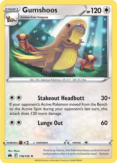 Gumshoos (118/159) [Crown Zenith]