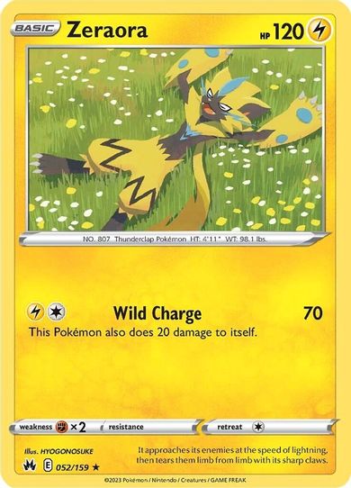 Zeraora (052/159) [Crown Zenith]
