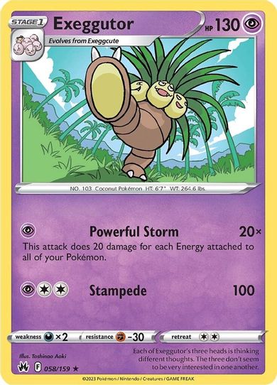 Exeggutor (058/159) [Crown Zenith]