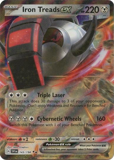 Iron Treads ex (143/198) [SV01: Scarlet & Violet Base Set]