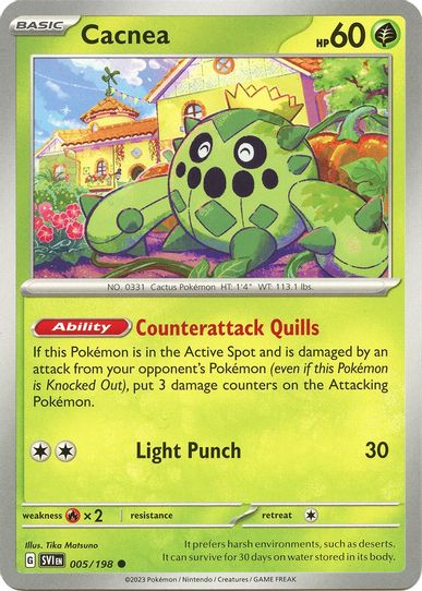 Cacnea (005/198) [SV01: Scarlet & Violet Base Set]