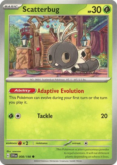 Scatterbug (008/198) [SV01: Scarlet & Violet Base Set]