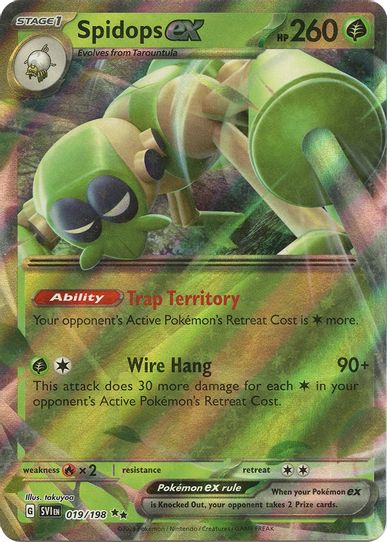 Spidops ex (019/198) [SV01: Scarlet & Violet Base Set]