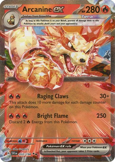 Arcanine ex (032/198) [SV01: Scarlet & Violet Base Set]