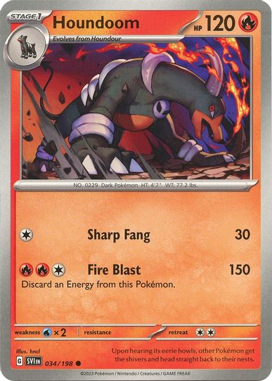 Houndoom (034/198) [SV01: Scarlet & Violet Base Set]